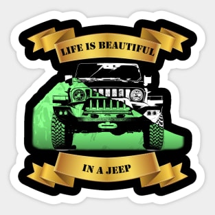 4x4 truck king of mountain Sticker